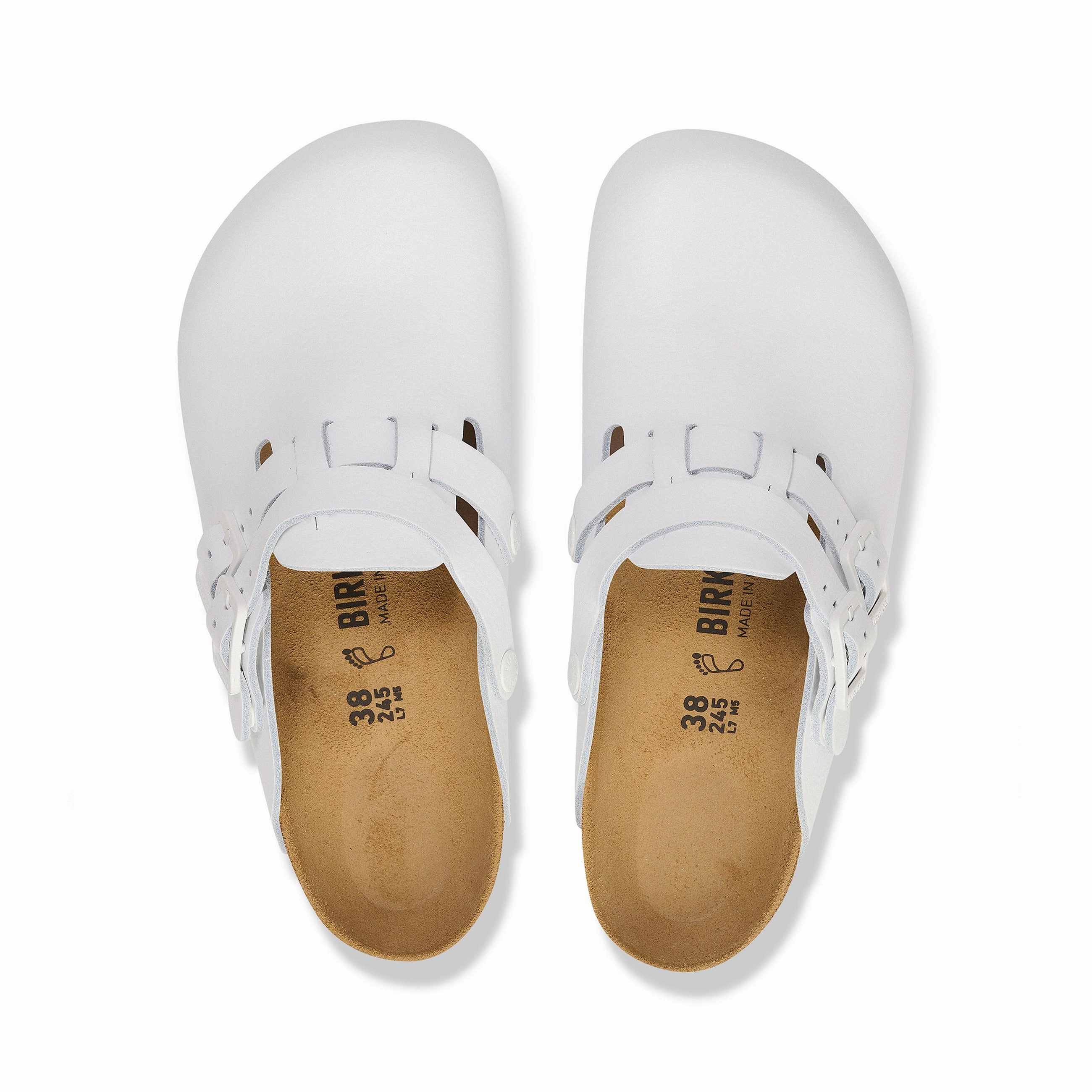 Kay Pro White PU Coated Natural Leather All-Age Fit