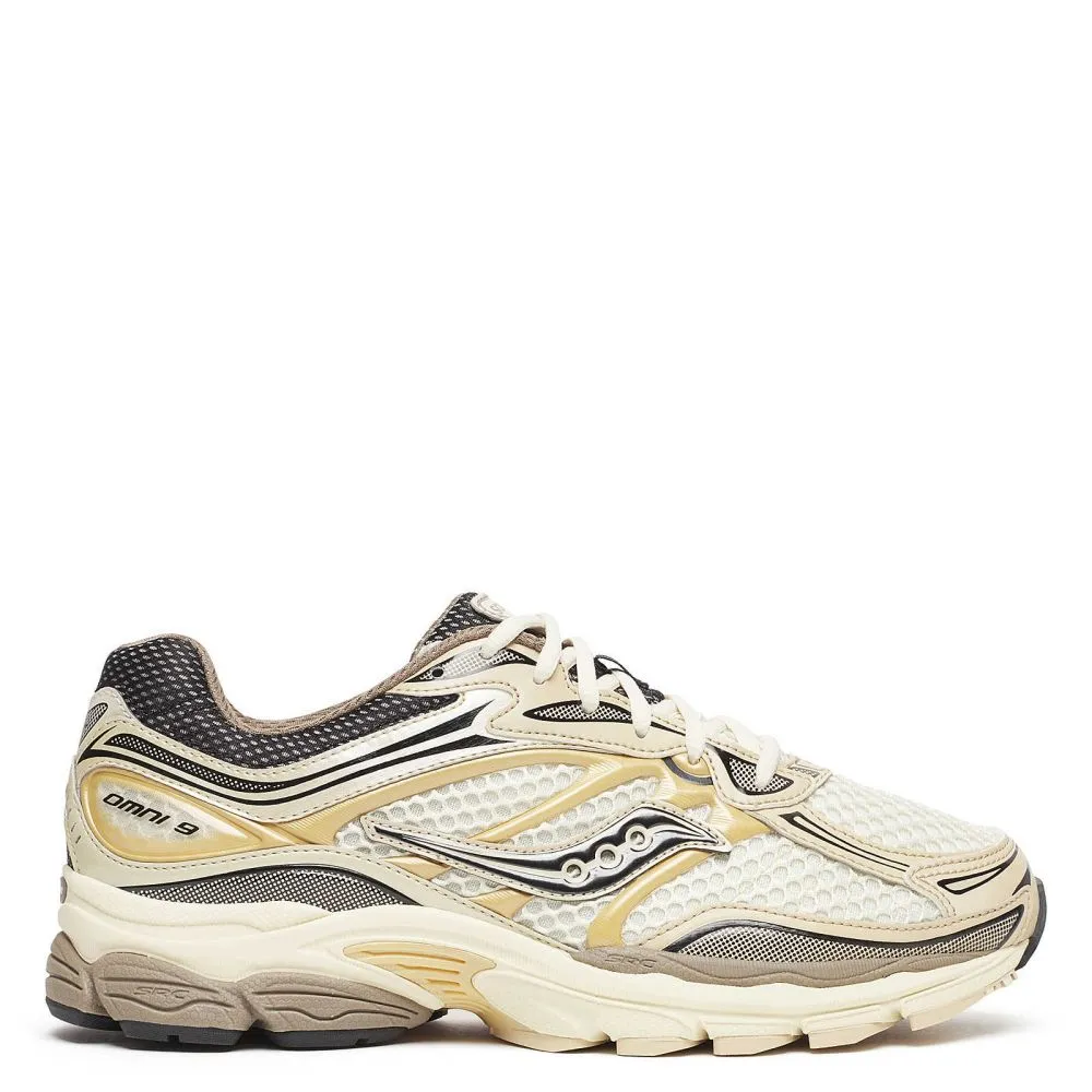 Saucony Men's ProGrid Omni 9 in Gold Abrasion resistant