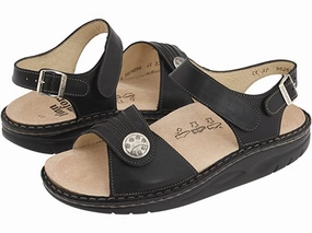 Comfortable outdoor wear Stylish Sandals Sausalito Finnamic | Women | Black Nappa