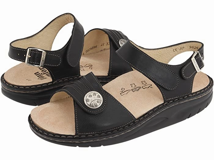 Comfortable outdoor wear Stylish Sandals Sausalito Finnamic | Women | Black Nappa
