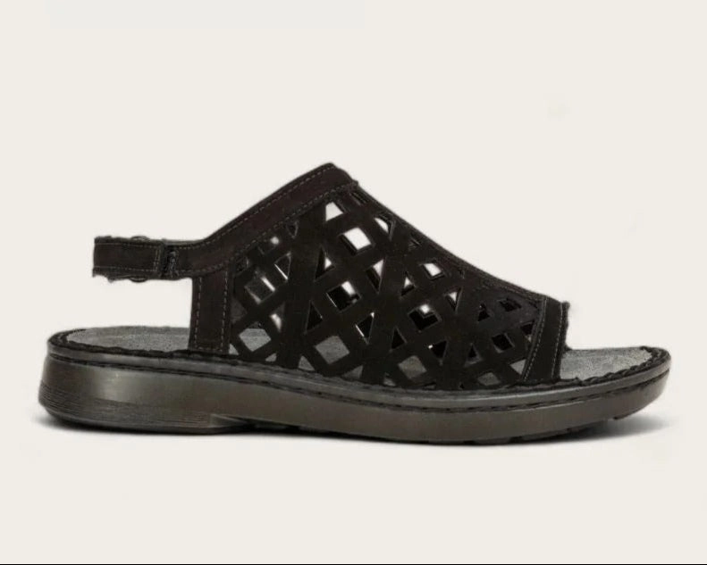 Sunny Comfort hollow design Amadora | Nubuck | Black Velvet