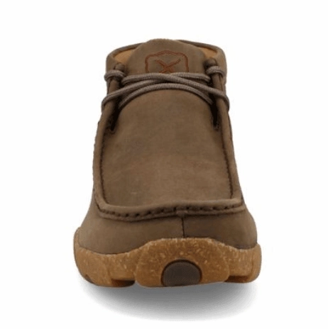 Twisted X Men's Shitake Brown Leather Chukka Driving Moc Shoe MDM0095 Winter Warm Comfort