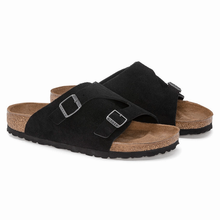 Versatile Sandals Smart Lifestyle Shoes Zurich | Suede | Black