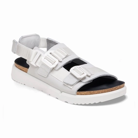 Shinjuku Antique White Natural Leather/Textile Chic Walk Practical And Stylish Footwear
