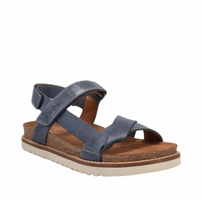 Satin Glow Sideways | Leather | Dark Blue