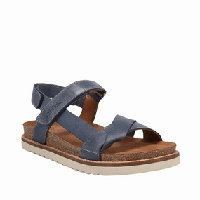 Satin Glow Sideways | Leather | Dark Blue