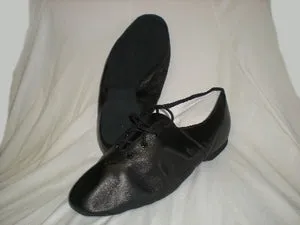 Step Leather Helena Jr. -- Full Sole Jazz Oxford, Suede Sole -- Black