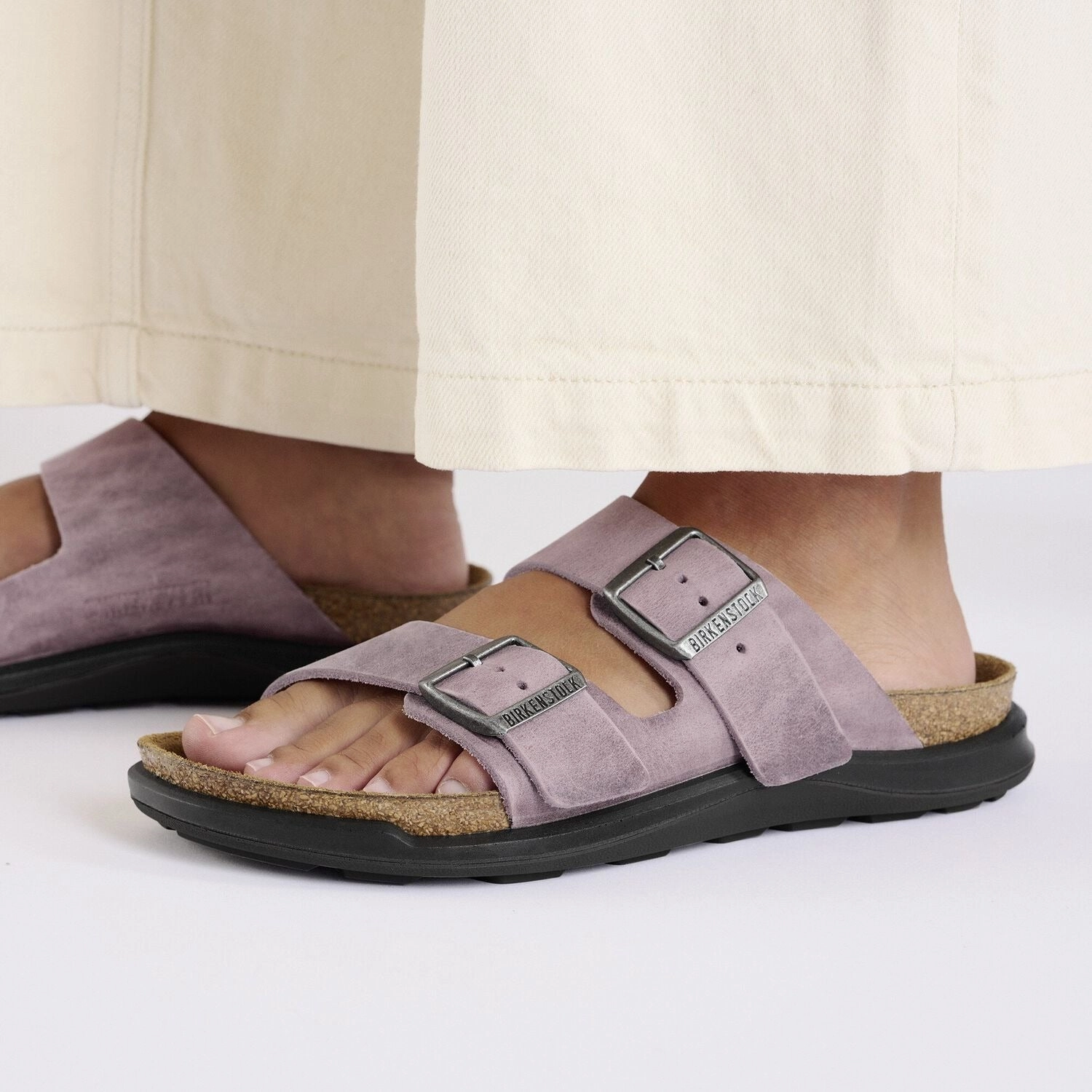 Chic Travel Shoes Arizona Rugged | Oiled Leather | Lavender