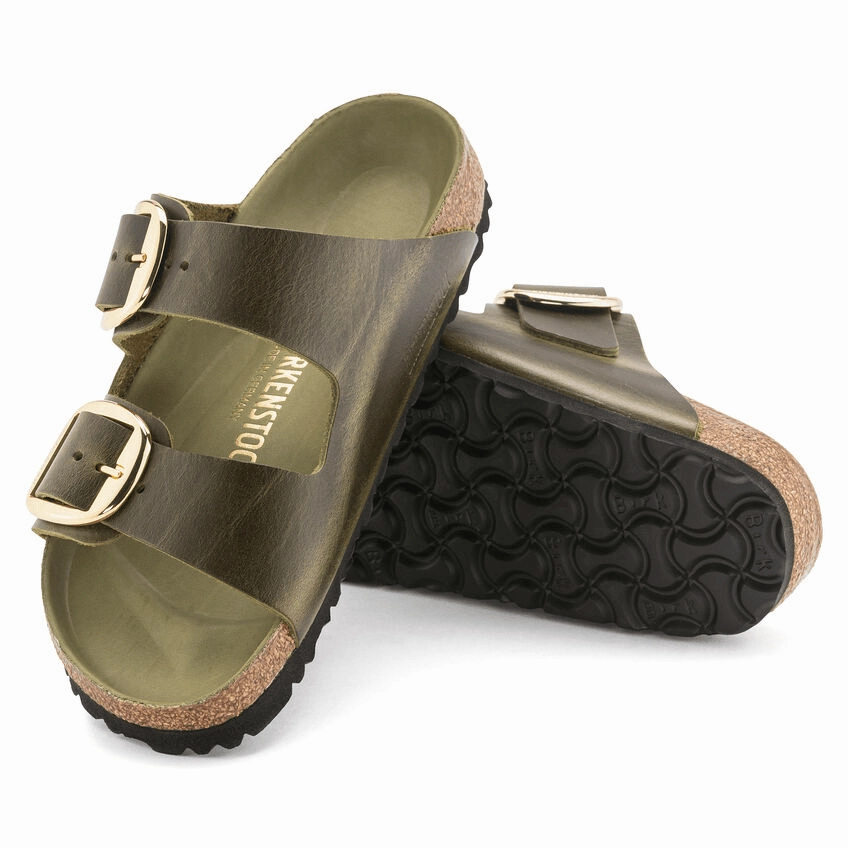 Arizona Big Buckle | Oiled Leather | Olive Green Transit Style Urban Ready Look