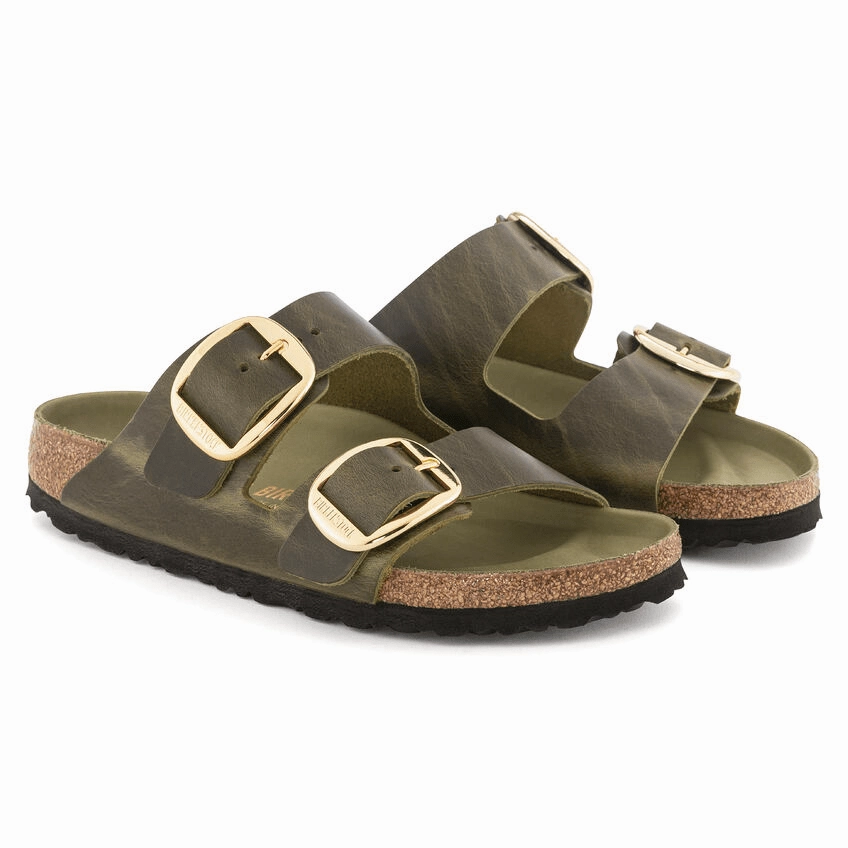 All Season Arizona Big Buckle | Oiled Leather | Olive Green