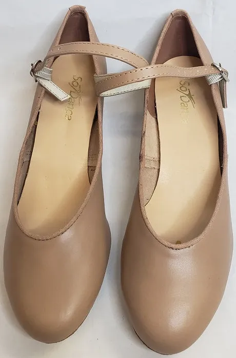 Flexible Fit 1.25" Meredith -- Mary Jane Ballroom Shoe -- Caramel