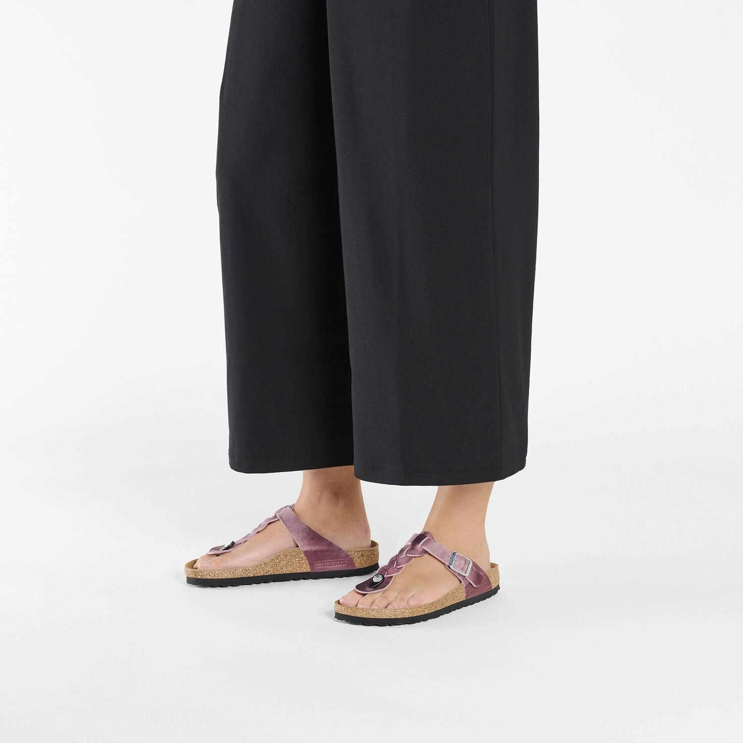 Flexible Sole Gizeh Braided | Oiled Leather | Lavender