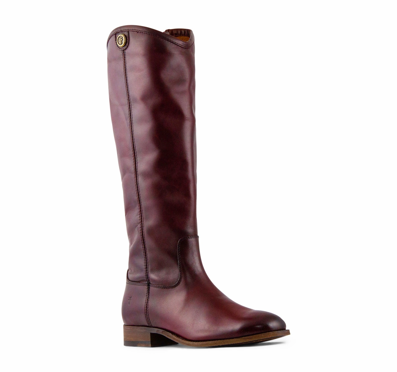 Frye Melissa Button 2 Tall Women's Boot in Wine - On The EDGE