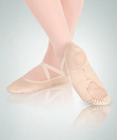 Sterling -- Leather Split Sole Ballet -- Pink Sweat Resistant Comfort Seekers