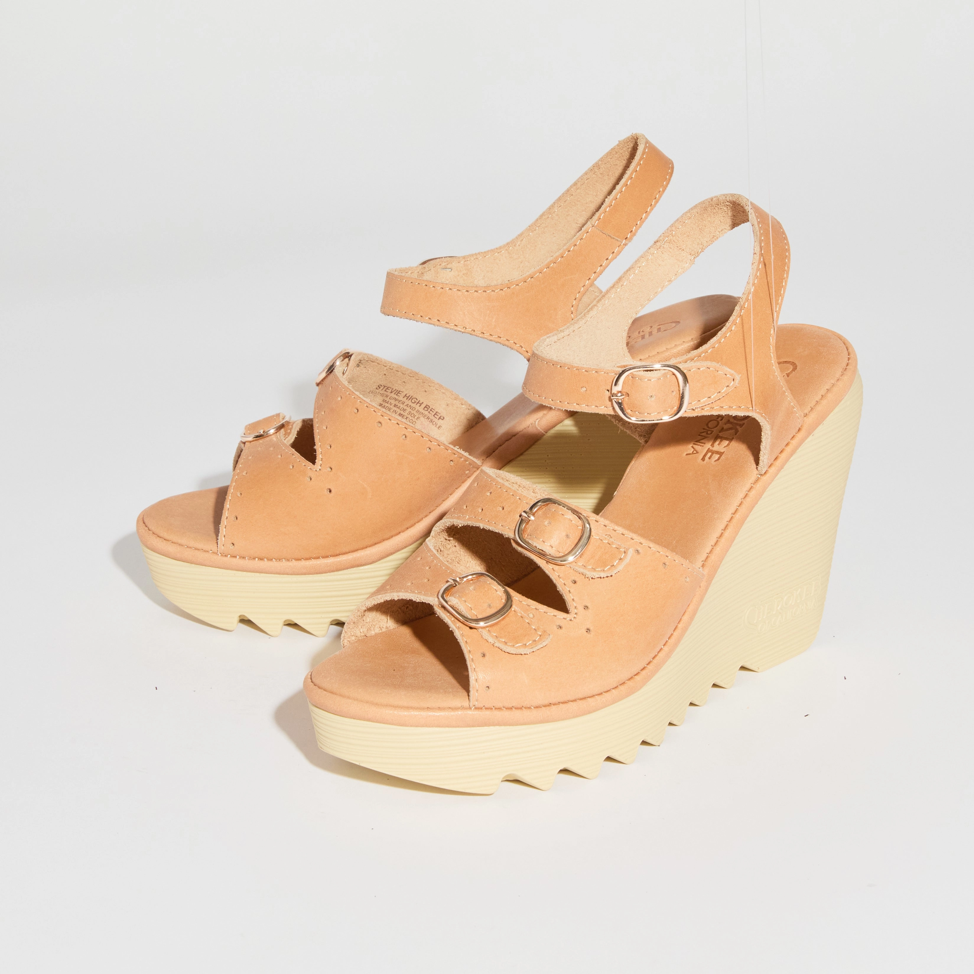 Stevie High Beep - Natural Leather Eco-Friendly Footwear