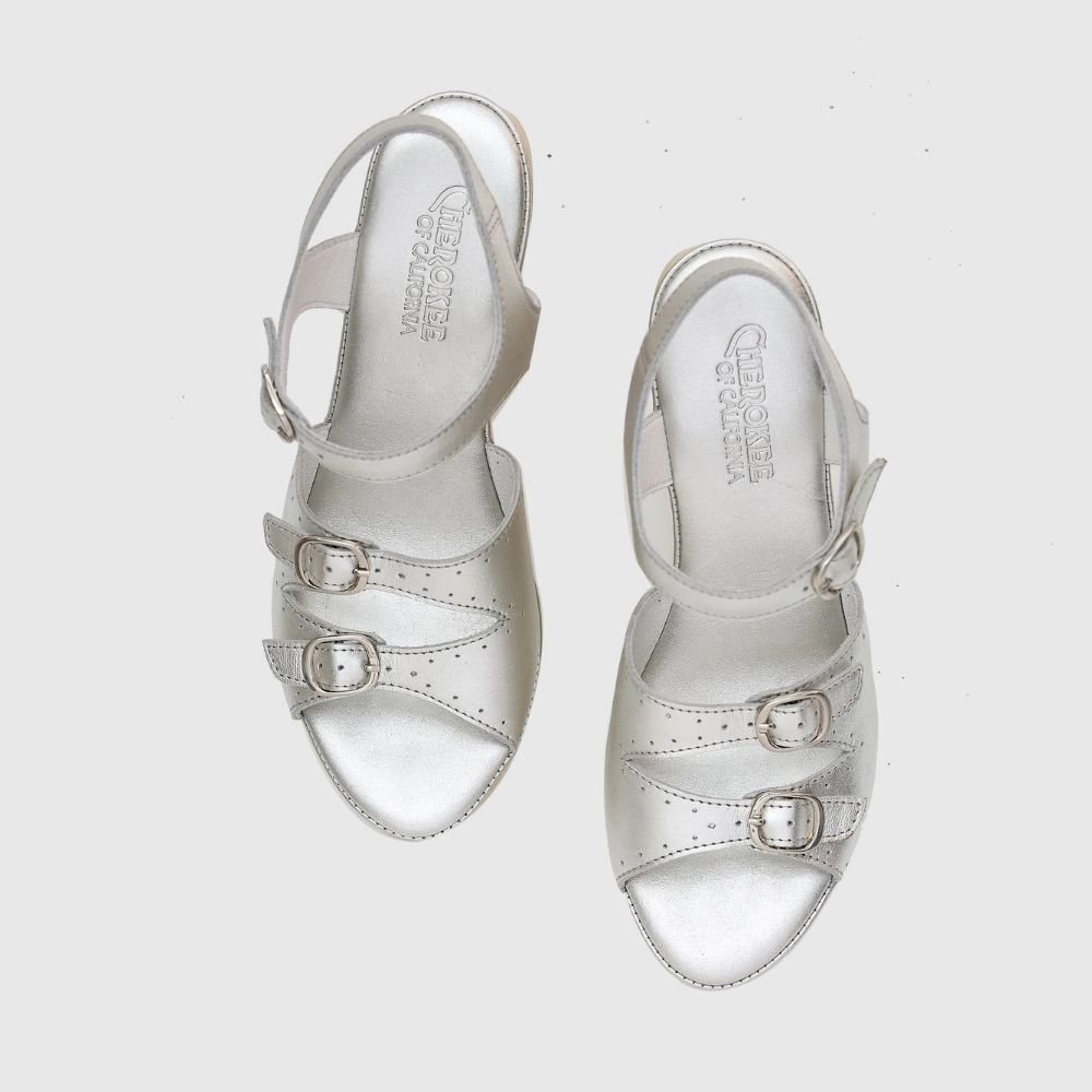 Stevie High Beep Silver High-Performance Sandals