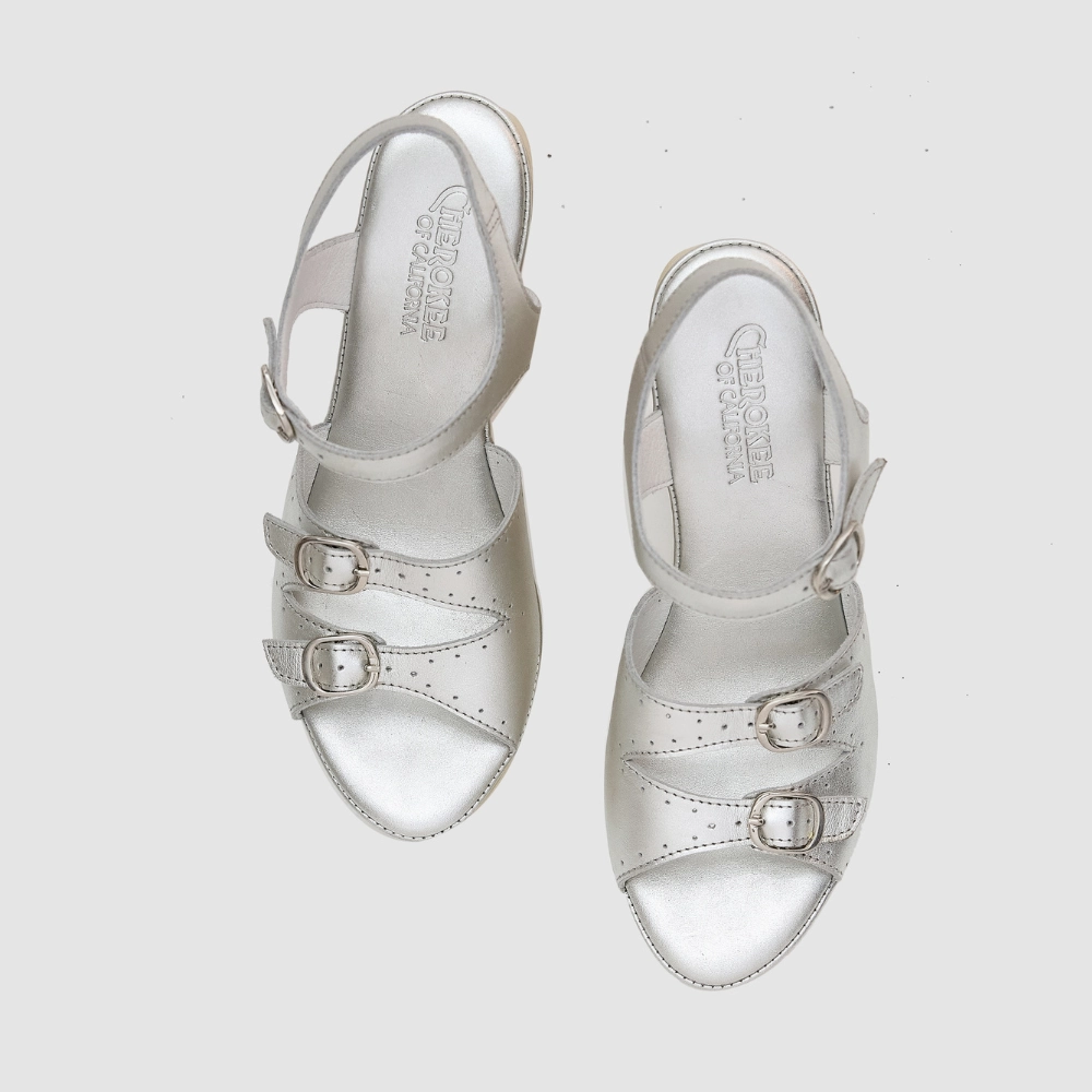 Stevie High Beep Silver High-Performance Sandals