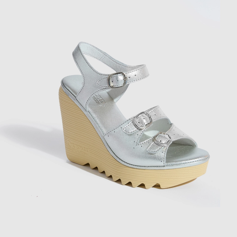 Stevie High Beep Silver High-Performance Sandals