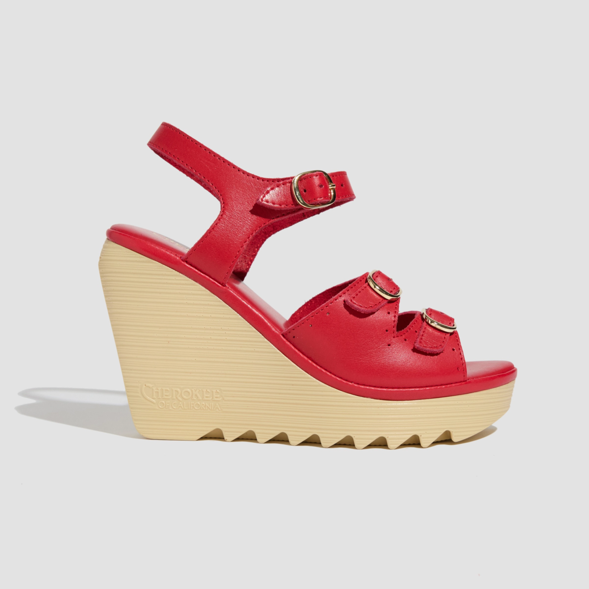 Sleek Vacation Sandals Outdoor Footwear Stevie High Beep Red