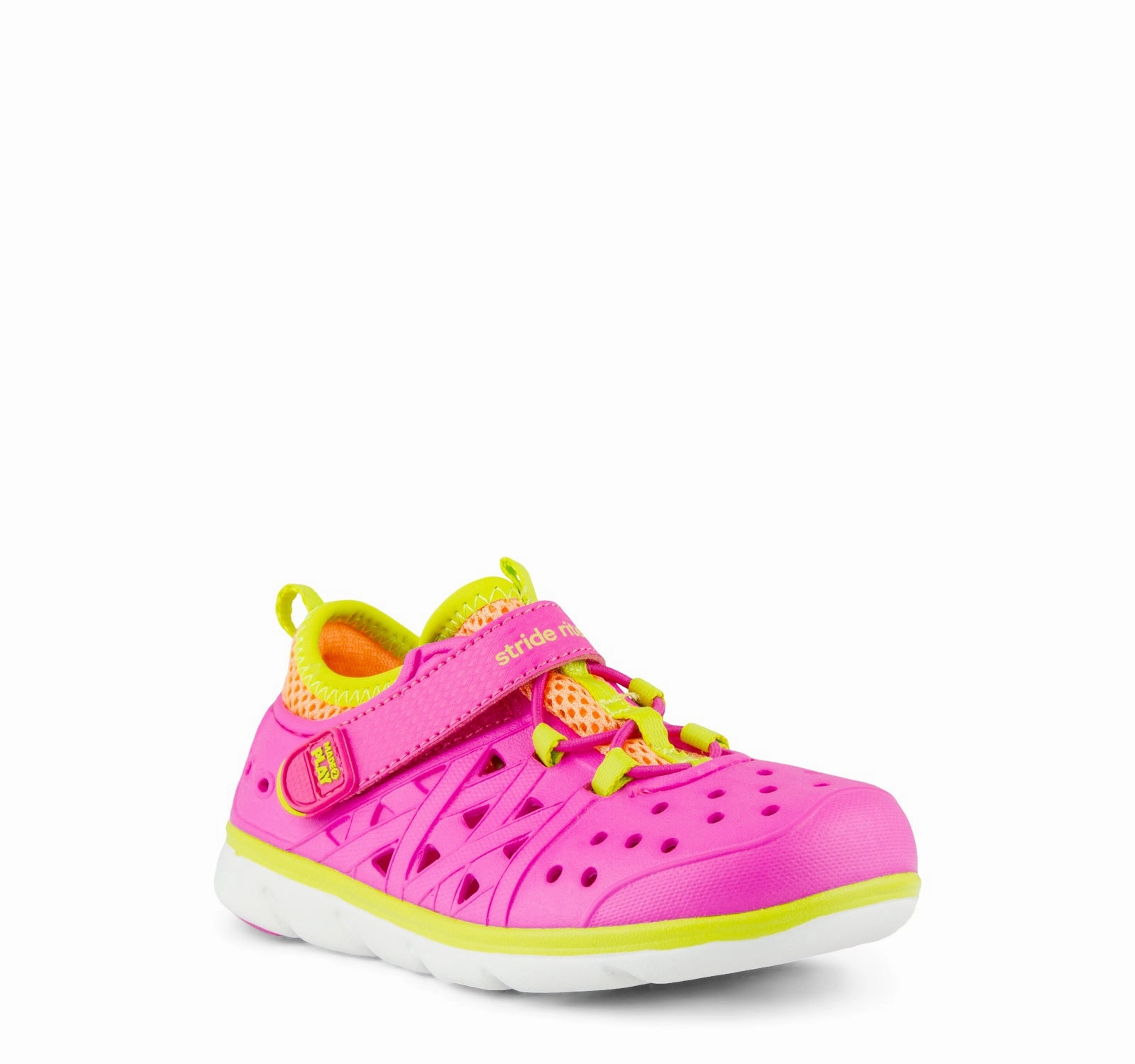 Stride Rite Made 2 Play Phibian Girls' Sneaker in Pink Lightweight Comfort Cushion