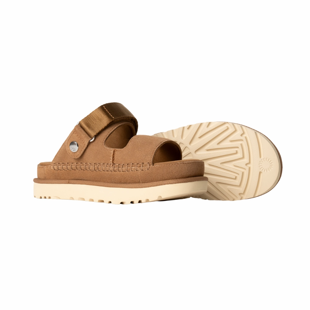 Goldenstar Glide | Women | Suede | Chestnut Smart Fit Skate Cool