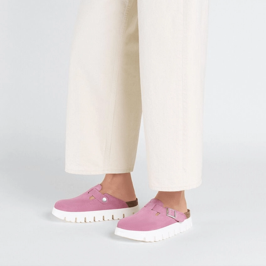 Boston Chunky | Suede | Candy Pink Daily Fashion