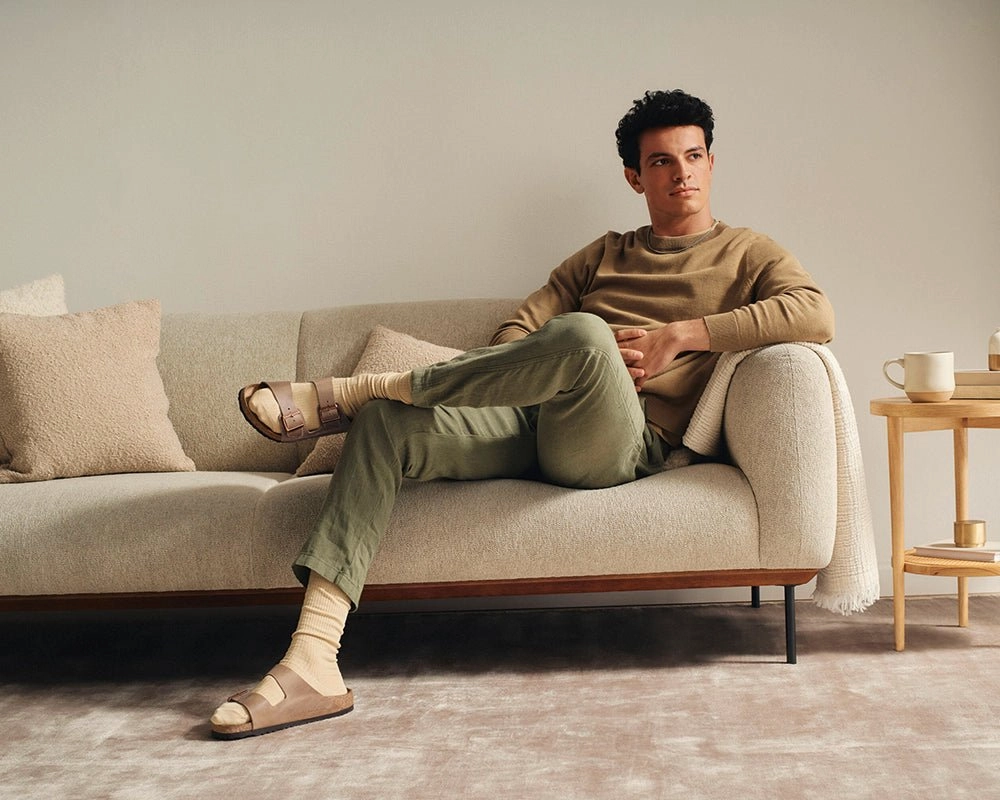 Effortless Walk Flexible walking shoes Arizona | Soft Footbed | Oiled Leather | Tobacco