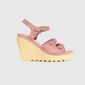 Casual Walk Stylish Sandals Stevie High Beep Rose - Nubuck Leather
