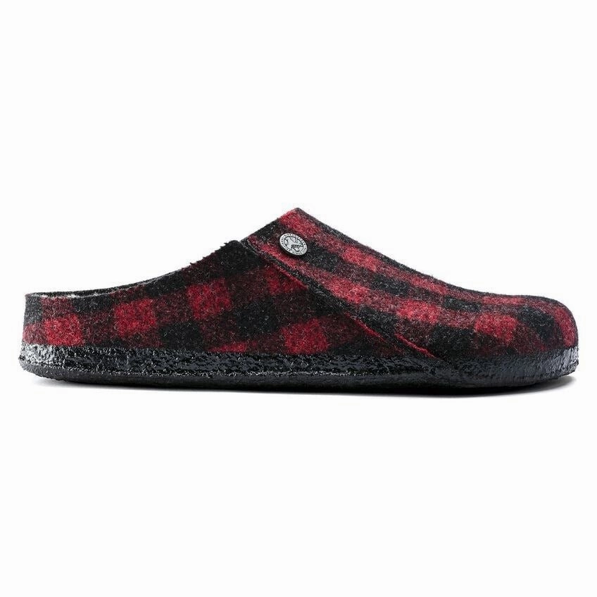 Zermatt Shearling | Wool Felt | Plaid Red Month Strong Comfort Curve
