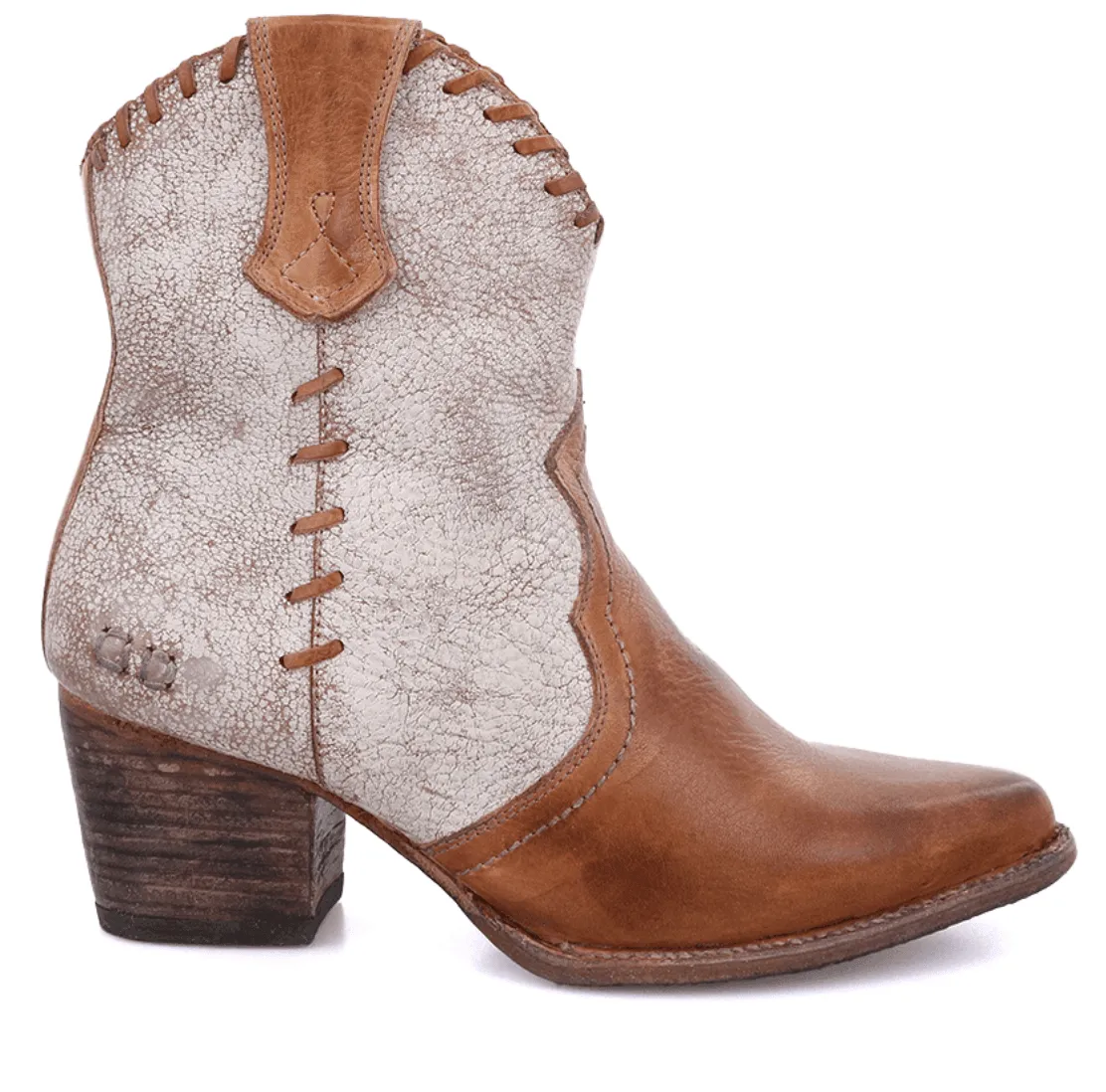 Protective Gear Freelancer Bed Stu Women's Baila II Tan Rustic & Nectar (White) Ankle Boots F328036
