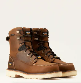 Ariat Men's Rebar Lift 8" Waterproof Composite Toe Work Boot 10047028 Supportive Build