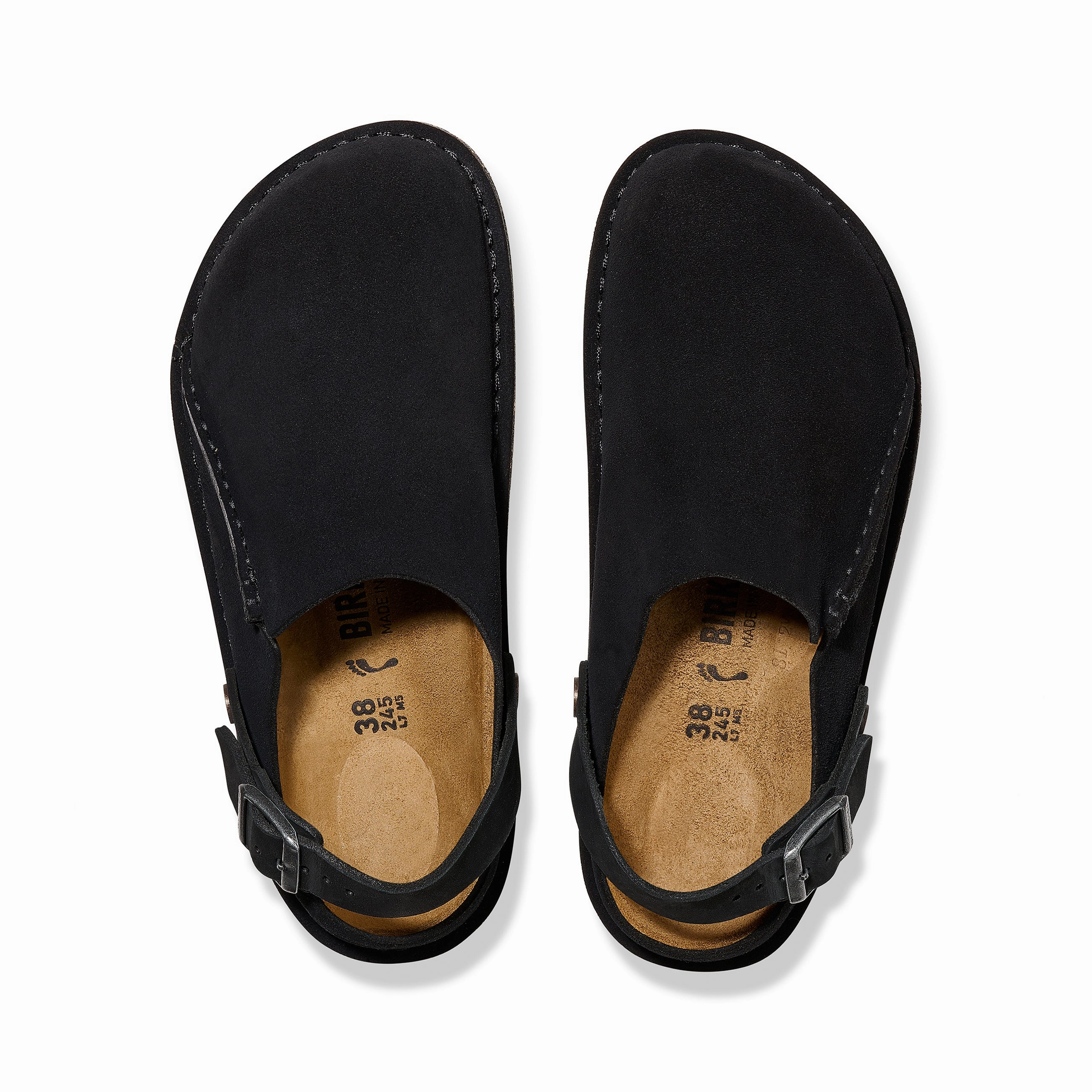 Lutry Black Suede Leather All Gender Daily Basic