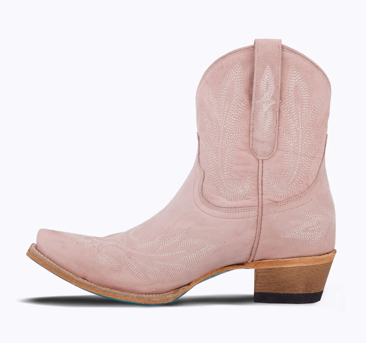 Easy Entry Sturdy Build Lane Boots Womens Lexington Blush Pink Cowgirl Bootie Short Boots LB0493N