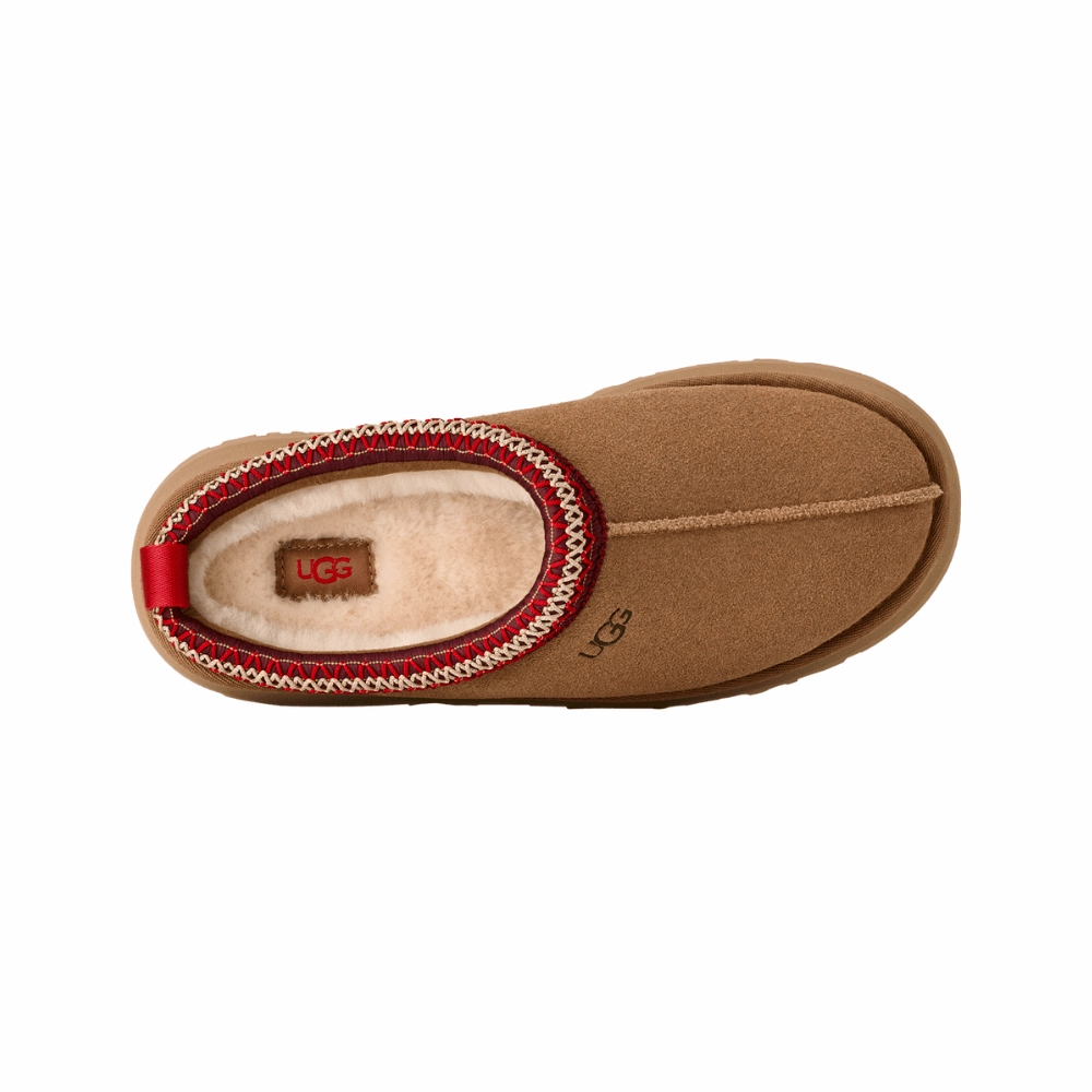 Tazz II | Women | Suede/Sheepskin | Chestnut Flexible Outsole Foot Support