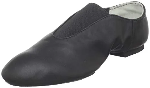 Donnie -- Split Sole Jazz Slip-On -- Black Dark Edge evening run