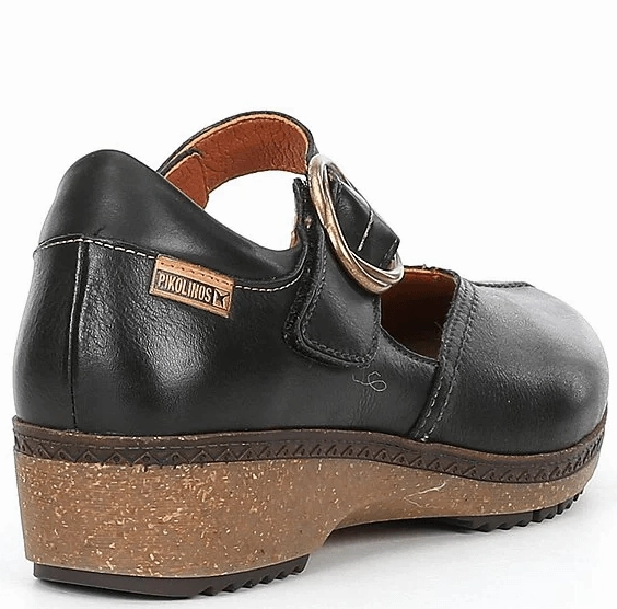 Granada Mary Jane | Leather | Black Park Step Spring Bloom