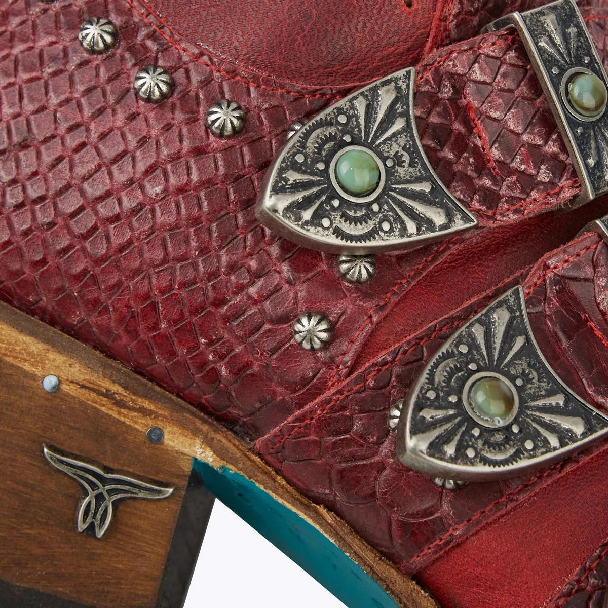 Rough Trail Anti   Slip Sole Lane Boots Womens Showdown Smoldering Ruby Cowgirl Bootie LB0489G