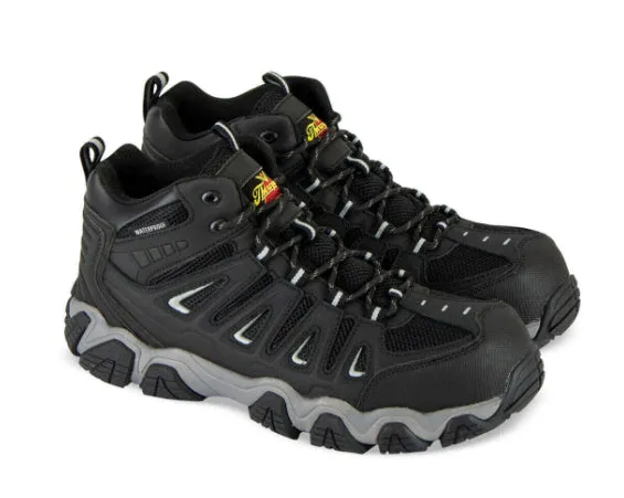 Thorogood Black & Grey Composite Toe Waterproof Hiker Work Shoes 804-6292 Versatile Footwear