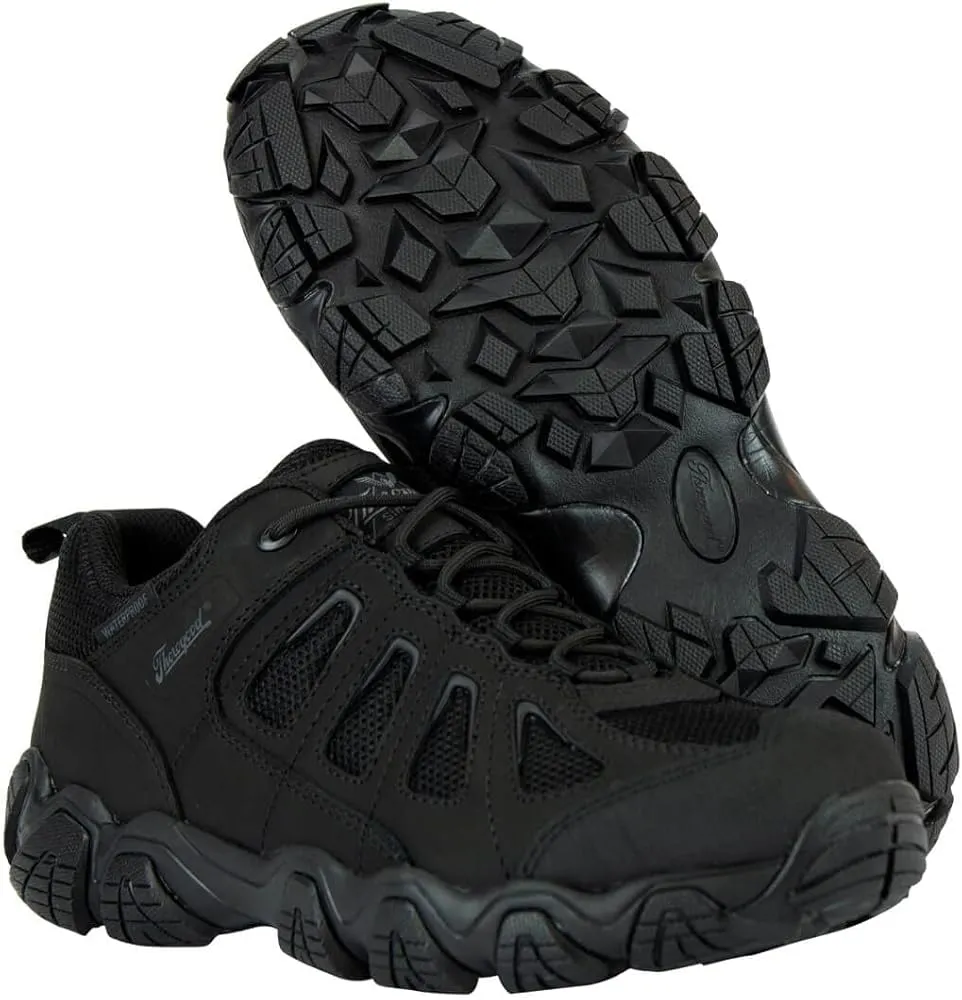 Comfy Fit Frost Protection Shoes Thorogood Crosstrex Black Leather/Mesh BBP Waterproof Oxford Hiker Work Shoes 834-6293