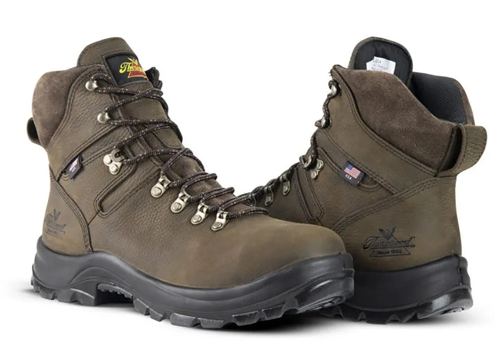 Thorogood Men's American Union Series 6" Waterproof Steel Toe Lace Up Work Boots 804-3365 Ankle Lock Breathable mesh
