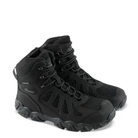 Wide Cut Thorogood Men's Black Crosstrex Series Composite Toe Side Zip BBP Waterproof 6" Hiking Boots 804-6290