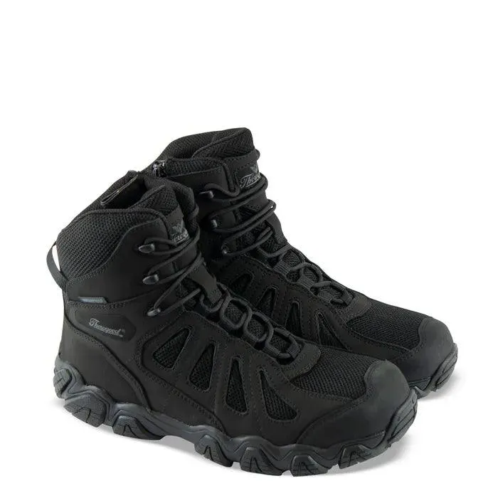 Multi   Purpose Street Ready Thorogood Men's Black Crosstrex Series Composite Toe Side Zip BBP Waterproof 6" Hiking Boots 804-6290