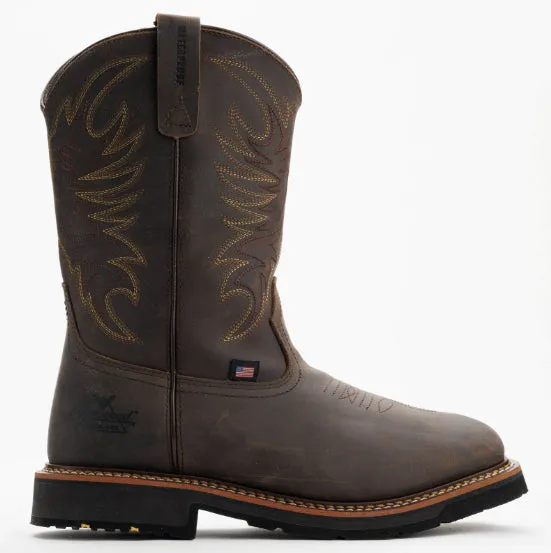 Thorogood Men's Brown Crazy Horse Waterproof Composite Toe Western Work Boots 804-4337 Desert Design Sporty Design