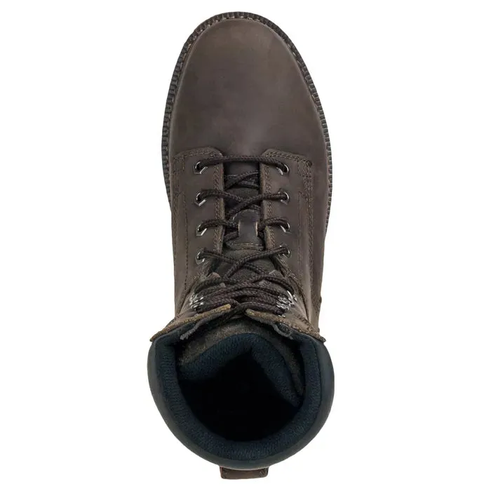 Soft Leather Thorogood Mens V- Series 8" Brown Oiled Nubuck Leather Steel Toe Lace Up Work Boots 804-4279