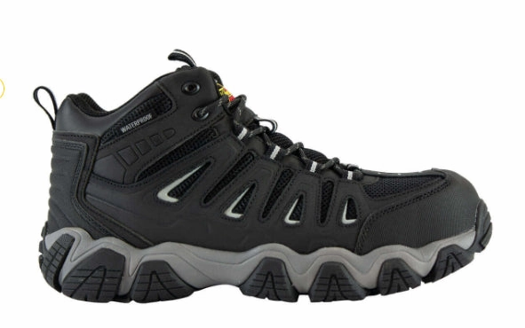 Light Step Eco Friendly Thorogood Black & Grey Composite Toe Waterproof Hiker Work Shoes 804-6292