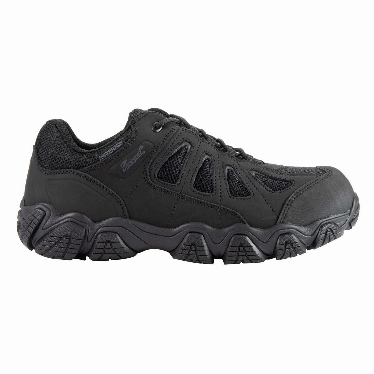 Winter Base Cold Weather Trail Thorogood Crosstrex Black Leather/Mesh BBP Waterproof Oxford Hiker Work Shoes 834-6293