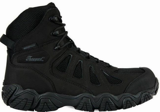 Thorogood Men's Black Crosstrex Series Composite Toe Side Zip BBP Waterproof 6" Hiking Boots 804-6290 Shock Absorber