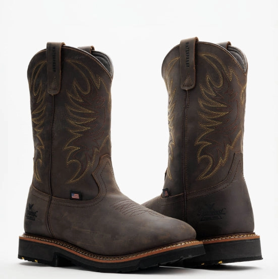 Thorogood Men's Brown Crazy Horse Waterproof Composite Toe Western Work Boots 804-4337 Subtle design Timeless Style