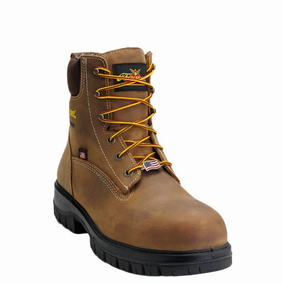 Outdoor Adventure Thorogood Men's Genesis Series Chestnut Brown 6 Waterproof Nano Safety Toe Lace Up Work Boot 804-4149
