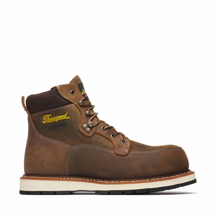 Thorogood Men's Iron River Series 6" Waterproof Composite Toe Lace Up Work Boot 804-4146 Chukka Silhouette